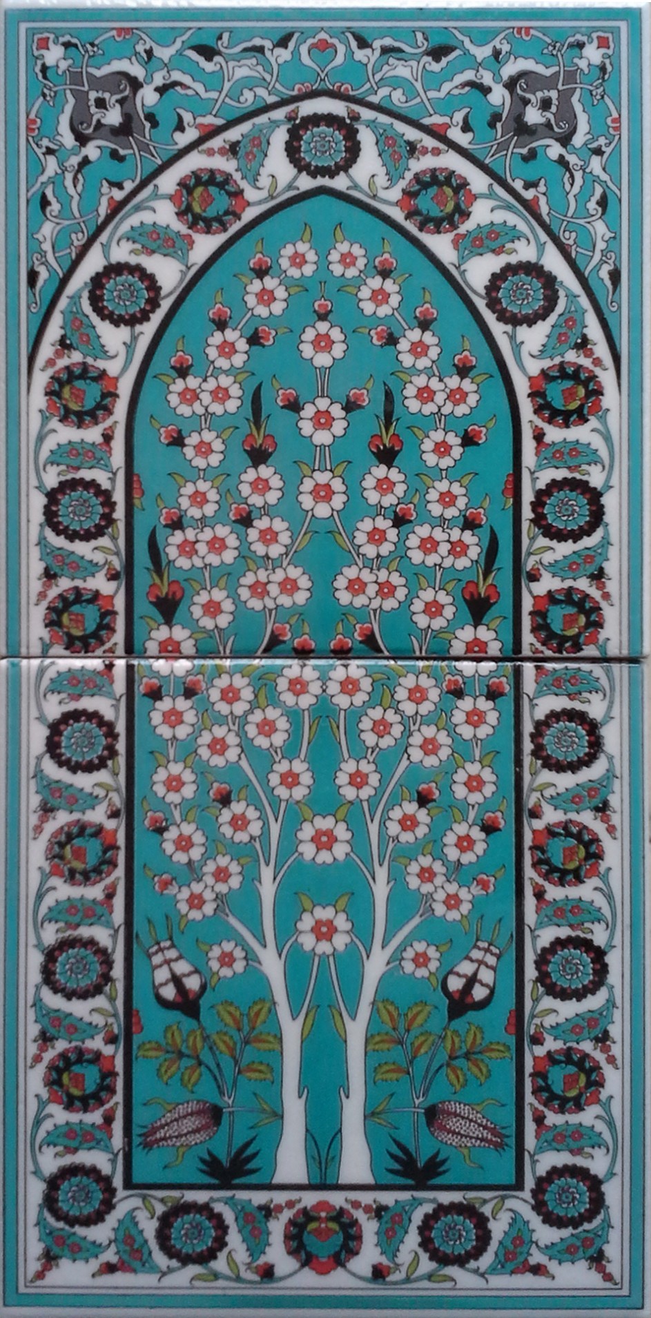 20x40 cm Çini Pano - YK03